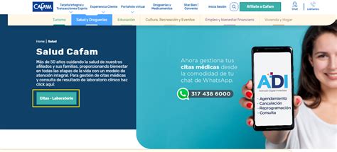 citas en linea cafam|Salud Cafam, más de 50 años cuidando la Salud de sus afiliados